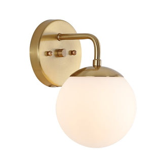 Louis Parisian Globe Metal/Frosted Glass Modern Contemporary LED Vanity - JONATHAN Y