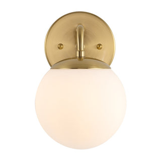 Louis Parisian Globe Metal/Frosted Glass Modern Contemporary LED Vanity - JONATHAN Y