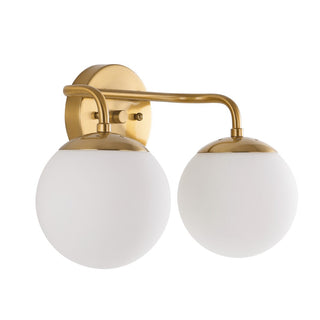 Louis Parisian Globe Metal/Frosted Glass Modern Contemporary LED Vanity - JONATHAN Y