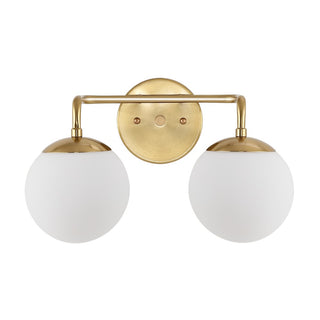 Louis Parisian Globe Metal/Frosted Glass Modern Contemporary LED Vanity - JONATHAN Y