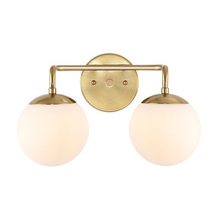 Louis Parisian Globe Metal/Frosted Glass Modern Contemporary LED Vanity - JONATHAN Y