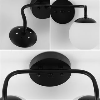 Louis Parisian Globe Metal/Frosted Glass Modern Contemporary LED Vanity