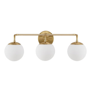 Louis Parisian Globe Metal/Frosted Glass Modern Contemporary LED Vanity - JONATHAN Y