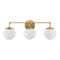 Louis Parisian Globe Metal/Frosted Glass Modern Contemporary LED Vanity