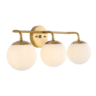 Louis Parisian Globe Metal/Frosted Glass Modern Contemporary LED Vanity - JONATHAN Y