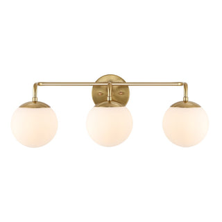 Louis Parisian Globe Metal/Frosted Glass Modern Contemporary LED Vanity - JONATHAN Y