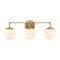 Louis Parisian Globe Metal/Frosted Glass Modern Contemporary LED Vanity