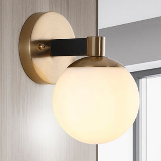 Modernist Globe Metal/Frosted Glass Modern Contemporary LED Vanity - JONATHAN Y