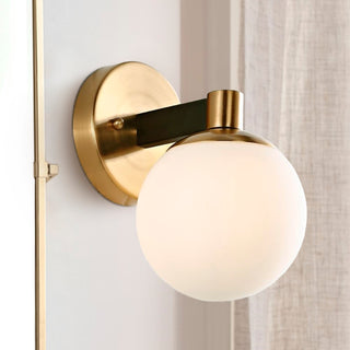 Modernist Globe Metal/Frosted Glass Modern Contemporary LED Vanity - JONATHAN Y