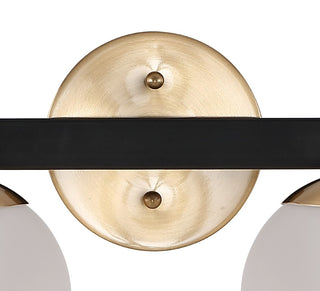 Modernist Globe Metal/Frosted Glass Modern Contemporary LED Vanity - JONATHAN Y