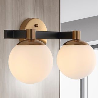 Modernist Globe Metal/Frosted Glass Modern Contemporary LED Vanity - JONATHAN Y