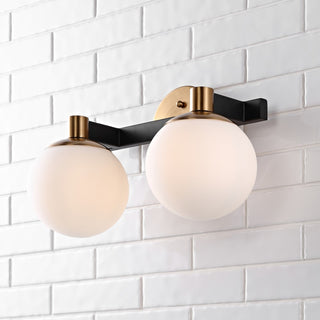 Modernist Globe Metal/Frosted Glass Modern Contemporary LED Vanity - JONATHAN Y