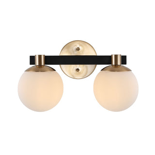 Modernist Globe Metal/Frosted Glass Modern Contemporary LED Vanity - JONATHAN Y