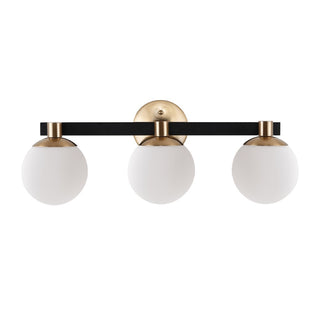 Modernist Globe Metal/Frosted Glass Modern Contemporary LED Vanity - JONATHAN Y