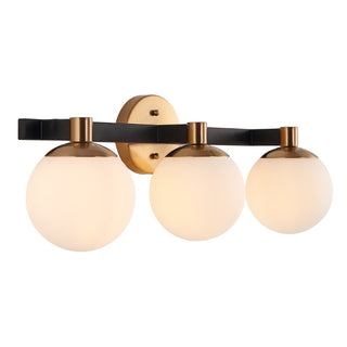Modernist Globe Metal/Frosted Glass Modern Contemporary LED Vanity - JONATHAN Y