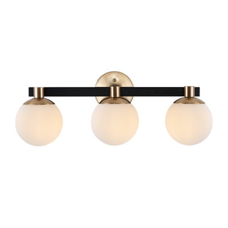 Modernist Globe Metal/Frosted Glass Modern Contemporary LED Vanity - JONATHAN Y