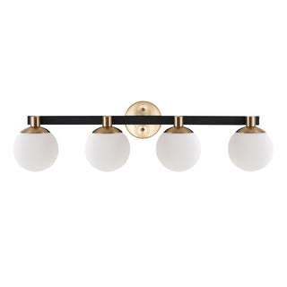 Modernist Globe Metal/Frosted Glass Modern Contemporary LED Vanity