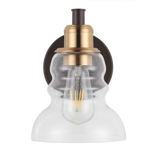 Manhattan Vintage Metal/Glass Industrial Rustic LED Vanity - JONATHAN Y