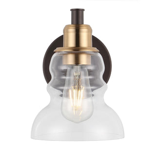 Manhattan Vintage Metal/Glass Industrial Rustic LED Vanity - JONATHAN Y