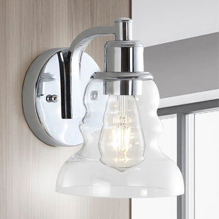 Manhattan Vintage Metal/Glass Industrial Rustic LED Vanity - JONATHAN Y