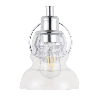 Manhattan Vintage Metal/Glass Industrial Rustic LED Vanity - JONATHAN Y