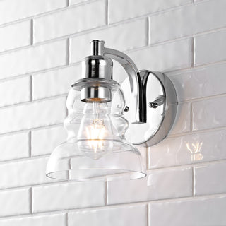 Manhattan Vintage Metal/Glass Industrial Rustic LED Vanity - JONATHAN Y