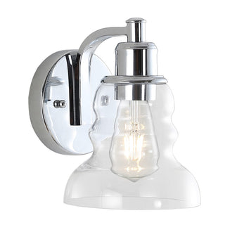 Manhattan Vintage Metal/Glass Industrial Rustic LED Vanity - JONATHAN Y