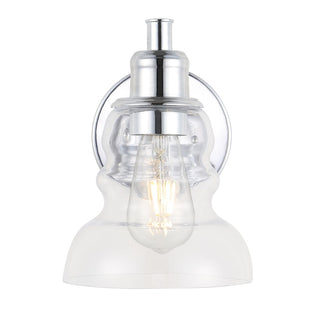 Manhattan Vintage Metal/Glass Industrial Rustic LED Vanity - JONATHAN Y
