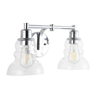 Manhattan Vintage Metal/Glass Industrial Rustic LED Vanity