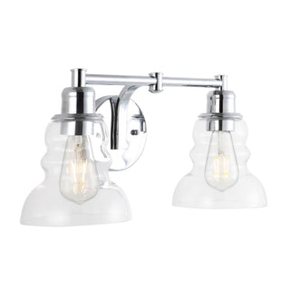 Manhattan Vintage Metal/Glass Industrial Rustic LED Vanity