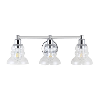 Manhattan Vintage Metal/Glass Industrial Rustic LED Vanity