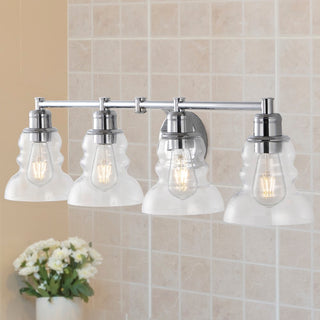 Manhattan Vintage Metal/Glass Industrial Rustic LED Vanity