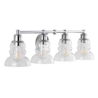Manhattan Vintage Metal/Glass Industrial Rustic LED Vanity