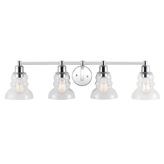 Manhattan Vintage Metal/Glass Industrial Rustic LED Vanity