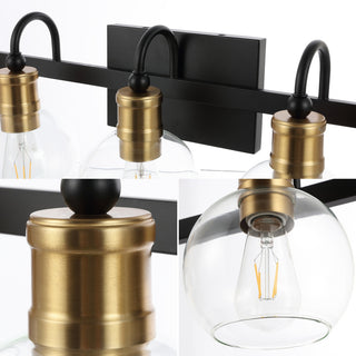 Marais Iron/Glass Rustic Vintage LED Vanity Light