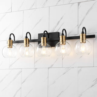 Marais Iron/Glass Rustic Vintage LED Vanity Light