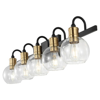 Marais Iron/Glass Rustic Vintage LED Vanity Light