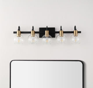 Marais Iron/Glass Rustic Vintage LED Vanity Light