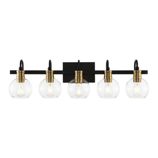 Marais Iron/Glass Rustic Vintage LED Vanity Light