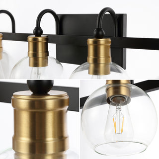Marais Iron/Glass Rustic Vintage LED Vanity Light