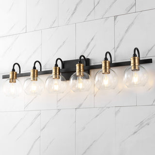 Marais Iron/Glass Rustic Vintage LED Vanity Light