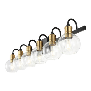 Marais Iron/Glass Rustic Vintage LED Vanity Light