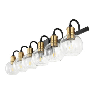 Marais Iron/Glass Rustic Vintage LED Vanity Light