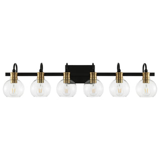 Marais Iron/Glass Rustic Vintage LED Vanity Light