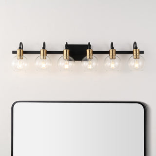 Marais Iron/Glass Rustic Vintage LED Vanity Light