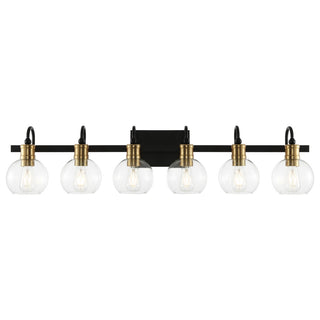 Marais Iron/Glass Rustic Vintage LED Vanity Light