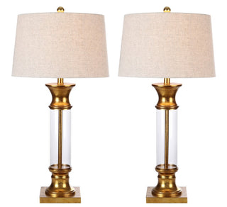 Hunter 32" Metal/Glass LED Table Lamp - JONATHAN Y