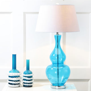 Dixon 33.5" Glass LED Table Lamp - JONATHAN Y