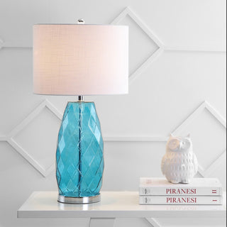Juliette 26.5" Glass/Metal LED Table Lamp - JONATHAN Y