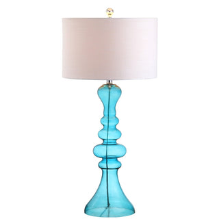 Madeline 35" Curved Glass LED Table Lamp - JONATHAN Y